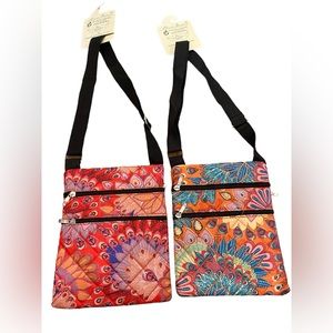 Olivia Moss Three Pocket Cross Over Bag New with Tag (Two in Set)‎